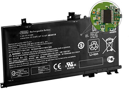 Hubei TE03XL Laptop Battery Replacement for HP Pavilion 15 Omen 15-BC000 15-BC015TX 15-AX033DX 15-AX000 Series Notebook 849910-850 HSTNN-UB7A 849570-541 849570-542 849570-543 TPN-Q173(11.55V 61.6Wh)