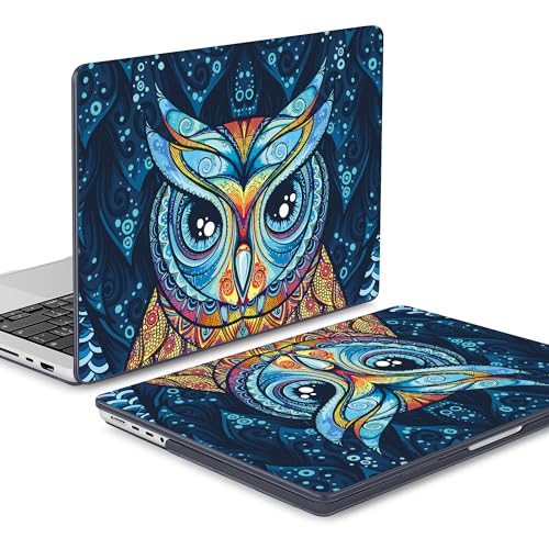 Mektron Case for M5 MacBook Pro 14 inch 2026 Model A3427 A3426 Fit 2025-2021 Model A3434 A3112 M4 A3112 A3401 A3185 M3 A2918 A2992 M2 A2779 M1 A2442 Pro/Max Cover for MacBook Pro 14", Owl - color: Cute Owl