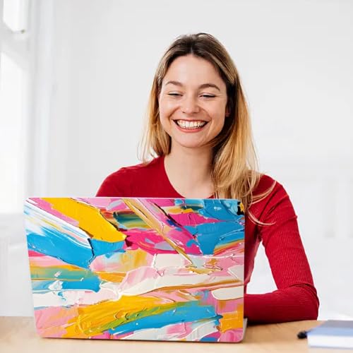 CREATCABIN Colours Laptop Skin Sticker Decal Netbook Skin Sticker Notebook Art Decal 12" 13" 13.3" 14" 15" 15.4" 15.6" Universal Laptop Protector Cover Waterproof Scratchproof Removable Easy to Apply - style: Colours