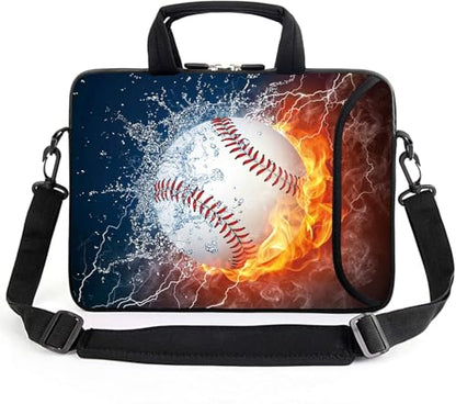 13" laptop bag laptop sleeve chromebook case adjustable shoulder strap with handle accessory pocket for men women (RYD-13-6) - color: Ryd-13-6