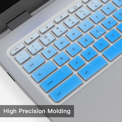 Keyboard Cover for Acer Chromebook Spin 11 311 CP311 511 512/Chromebook R11 CB3-131 CB3-132 CP311 C738T C733 CB5-132T/Chromebook Spin 713 CP713 R13 CB5-312T/Acer Chromebook 14 15 -Ombre Blue - color: Ombre Blue