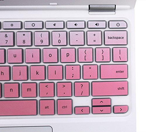 YYubao Keyboard Skin Cover Compatible with 11.6" Lenovo Chromebook C330, Chromebook N20 N21 N22 N23 100e 300e 500e, 11.6" Flex 11 Chromebook, 14" Chromebook N42 N42-20 -Ombre Pink - color: Ombre Pink