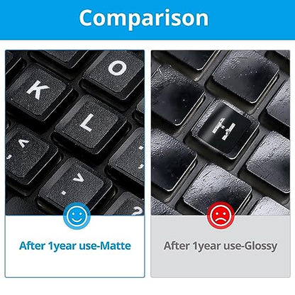 English Keyboard Stickers [5 in 1],Super Clear Large Print Bold White Letters on Black Background English US Keyboard Letter Stickers for Laptop Desktop Computer Alphabet Sticker-Matte - color: Big Font White Letter