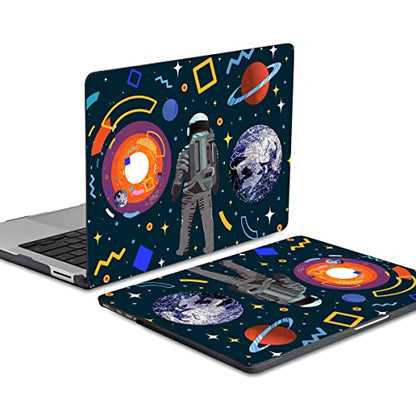 Batianda Case for 12.4" Microsoft Surface Laptop Go 3 2023 Release/Surface Laptop Go 2 (2022), Designed Clear Protective Plastic Hardshell & Keyboard Cover & Screen Protector, Astronaut - color: Astronaut