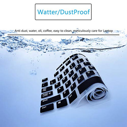 Keyboard Cover for K270 Wireless Keyboard, Logitech MK295 MK275 MK270 Wireless Keyboard Cover, Logitech K200 K260 K270 MK200 MK260 K270 K275 K295 Keyboard Cover Skin Protector -Black - color: Black