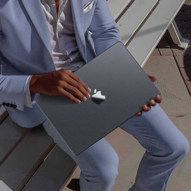Soonjet for MacBook Air 13 inch Case M5 M4 M3 M2 2026-2022 Laptop Cover | Black Clear, Matte Finish, Protective Hard Shell, Laptop Cover, Ultra Thin & Light, Anti Crack & Fingerprint & Scratch - color: Graphite Gray