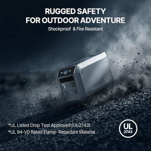Dabbsson 1008Wh Solar Generator, Semi-Solid LiFePO4, 1200W AC Output/100W USB-C, 1600W Power Boost, 1.3X Longer Runtime, 0-80% in 50 Min, 1000L Portable Power Station for Home Backup/Camping/RV - style: 1000L