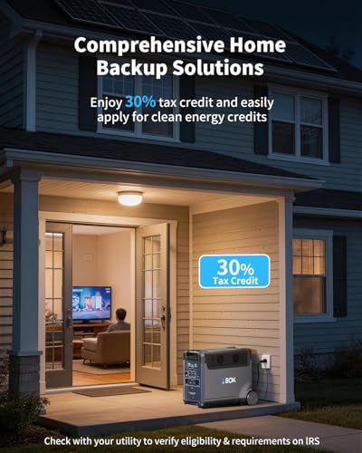 ABOK Ark3600 Portable Power Station 3600W, 3840Wh LiFePO4 Battery | Expandable to 11520Wh, 3H Fast Charge, 15 Outlets, UPS 10ms, 3600W Solar Generator for Home Backup, Hurricane, Camping, RV - style: Ark3600
