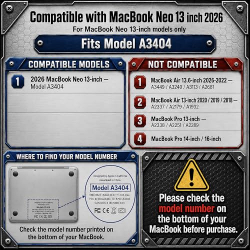 Batianda Custom Name Case for MacBook Neo 13 Inch 2026 | Add Your Name or Initials, Ergonomic Foldable Stand, TPU Bumper, Matte Translucent Hard Shell, Fits Model A3404 A18 Pro Chip - color: Customizable Name