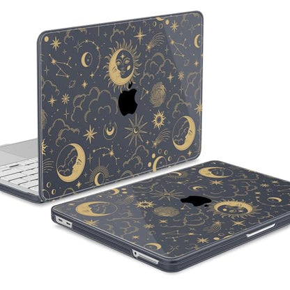 Tuiklol for 2026 MacBook Neo 13 Inch A18 Pro Chip Case, (Model A3404) Anti-Scratch Anti-Drop Slim Hard PC Shell Case with Shockproof Protective MacBook Neo Laptop Cover, Moons and Stars - color: Moons and Stars
