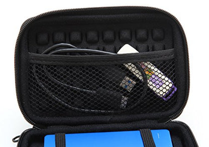 Anti-Shock Silver Aluminium Carry Travel Protective Storage Case Bag for 2.5" Inch Portable External Hard Drive HDD USB 2.0/3.0 (Golden) - color: Golden