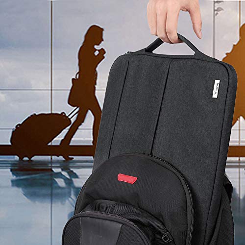 Voova Laptop Sleeve Carrying Case 15.6 16 Inch,Slim Computer Cover Bag Compatible with MacBook Pro 15/16, Dell xps 15,15-16 Inch HP Dell Asus Acer Laptop, Black - color: Black, size: 15.6-16 Inch