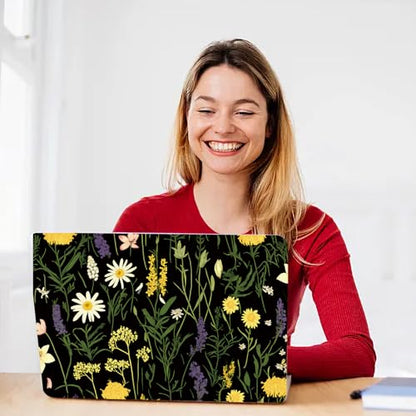 CREATCABIN Flowers Plants Laptop Skin Sticker Decal Netbook Skin Sticker Notebook Art Decal 12" 13" 13.3" 14" 15" 15.4" 15.6 Inch Laptop Protector Cover Waterproof Scratchproof Removable Easy to Apply - style: Flowers plants
