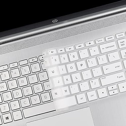 Keyboard Cover for 17.3" HP Laptop 17-by 17-by2053cl 17-by4633dx 17-by0061st 17-by0021dx, HP Envy 17m-ae011 17m-ae111 /17.3 hp 17-bs Series 17-bs010 17-bs020 17-bs019 17-bs049 /15.6" HP Envy X360 15 - color: White