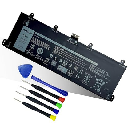 40Wh 9F4FN Battery Replacement for Dell Latitude 7320 Detachable Inspiron 14 3420 Series 09F4FN 2VKW9 8PK6G - size: 11.35*3.50*0.11 inch 9F4FN