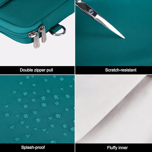 DOMISO 17 inch Laptop Sleeve Protective Case Cover Compatible with 17-17.3 inch HP Dell ASUS Lenovo Chromebook,Waterproof Computer Cases Bag with Shoulder Strap,Turquoise - color: Turquoise, size: 17-17.3 inch
