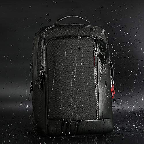 BOPai Intelligent expandable large Smart 15.6 inch Backpack Travel Friendly Water Resistant Anti-Theft Laptop Rucksack with USB Charging Business Laptop Backpack Men Black Multi-Functional - color: Black1