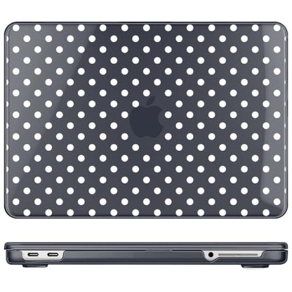 May Chen Compatible with MacBook Neo 13 inch Case 2026 Model A3404, Plastic Hard Shell,Keyboard Cover,Screen Protector,Dust Plug, for MacBook Neo 13" with A18 Pro Chip, Black Polka dot - color: Black Polka dot