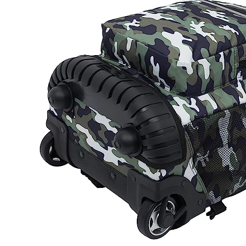 Travelers Club 18" Rolling Backpack with Shoulder Straps, Camo - color: Camo, size: 18 Inch