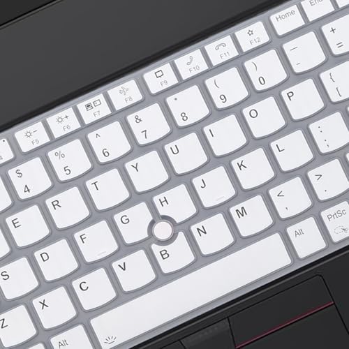 Keyboard Cover for Lenovo ThinkPad E16 Gen 1 16", Thinkpad T16 P16 P16v P16s Gen 2/Gen 1 16", Thinkpad L15 Gen 4/3 15.6" (Not Fit Thinkpad Z16, L15 Gen 2/1)-White - color: White