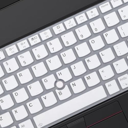 Keyboard Cover for Lenovo ThinkPad E16 Gen 1 16", Thinkpad T16 P16 P16v P16s Gen 2/Gen 1 16", Thinkpad L15 Gen 4/3 15.6" (Not Fit Thinkpad Z16, L15 Gen 2/1)-White - color: White
