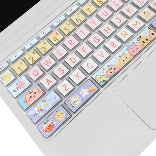 Keyboard Cover Skin for HP Chromebook 11 x360 11.6,G2/G3/G4/G5/G6 EE/G7 EE 11.6, 14-ca 14-ak14-X Series/HP Chromebook 14 G2 G3 G4 Keyboard Protector,Cute Fruits - color: Cute Fruits