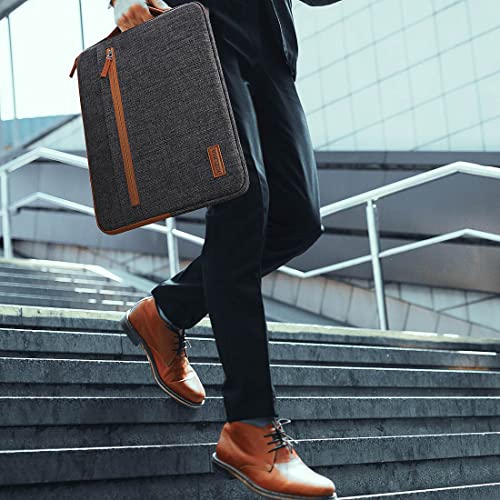 KIZUNA Laptop Tablet Sleeve Case 10 Inch Water-Resistant Computer Hand Bag for 9.7"- 11" iPad Pro/10.2 iPad/10.9 iPad/10.5" Samsung Galaxy Tab/10.5" Surface Go 3/10.1" Lenovo Smart,Brown - color: Brown, size: 9.7-10.5 Inch / 11" iPad Pro 2020