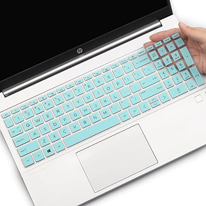 Keyboard Cover for HP Pavilion 17 17t 17z 17-cn 17-cp/HP Pavilion 15-eh 15-eg 15-er 17z-cp300/200/100 17z-cp000 17-cp0010nr 17-cn0025nr 17-cn0021nr 17-cn0020nr 15t-eg300 15-eg0125od 15-eg0050wm - color: Hotblue