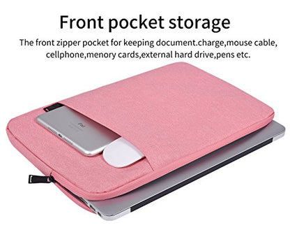 14 Inch Laptop Sleeve Case Women Girls for DELL XPS 15, Latitude 5420 7420, Inspiron 14, Lenovo Flex 5, HP 14 Laptop, Razer Blade 15, Laptop Cover 14 inch Water Resistant Computer Bag -Pink - color: Pink, size: 14 inch