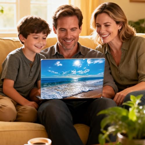 Universal Laptop Skin Sticker Decal for 11.6”12" 13" 13.3" 14" 15" 15.4" 15.6" Reusable Waterproof Scratch-Scratch Resistant Protective Vinyl Laptop Notebook Skin Stickers - Sun and Beach - color: Sun and Beach