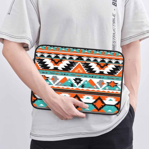 Laptop Sleeve Bag 15.4 15.6 Inch,Ethnic Aztec Geometric Native American Indian Style Mexican Colorful Protective Polyester Computer Cases Laptop Cover Tablet Travel Cover - color: LPS-002