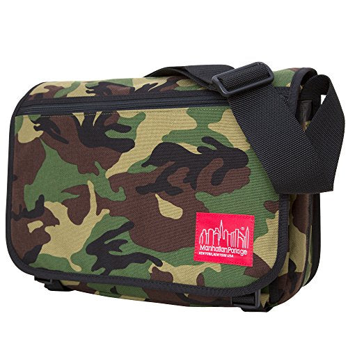 Manhattan Portage Europa Messenger Bag (Medium) Expandable With Laptop Sleeve Water Resistant Luggage Attachment 1000D Cordura For Work College Travel (Camouflage) - color: Camouflage, size: Medium