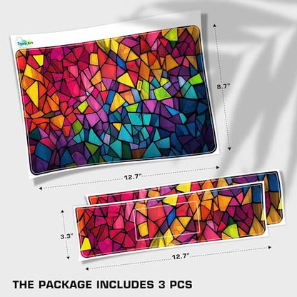 Laptop Skin Decal HP 14" - Mozaic, Laptop Cover Sticker, No Cutting Required, No Bubble, Waterproof, Scratch Resistant - Including Wide Screen and Wrist Pad - size: 14 inch
