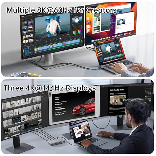 5ft USB 5 Cable, 80 Gbps Data Transfer, Dual 8K/16K Display Support, 240W Charging, USB-C to USB-C for Laptops, Monitors & PCs - size: 5 ft