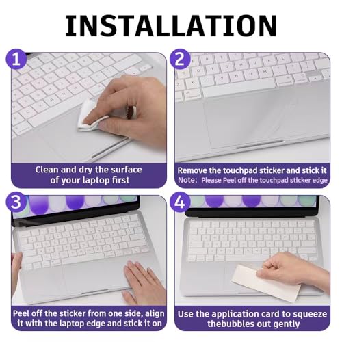 Palm Rest Cover for 2026 MacBook Neo Vinyl Skin with Trackpad Protector | Protect Laptop, Laptop Decal,Residue-Free Sticker,Removable(Clear) - color: Tansparent