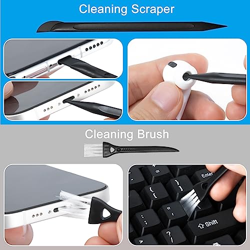 2 Pack Screen Cleaner Spray and Wipe for Laptop Monitor and Car Screens, Phone Touchscreen Mist Cleaning Kit for Cellphone, Tablet, PC, Computer, LCD, Eyeglass, iPhone, iPad, Mac Pro - Black and Grey - color: Black, Grey
