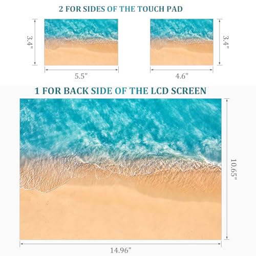 Laptop Notebook Skin Sticker Cover Decal, 12 13 13.3 14 15 15.4 15.6 inch Laptop Vinyl Skin Sticker Cover Art Protector Decal Universal, Beach - color: Beach
