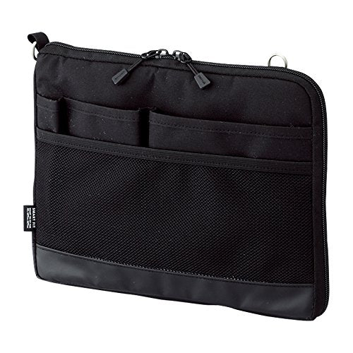 LIHIT LAB Laptop Sleeve, Water & Stain Repellent, Horizontal, 10.2" x 7.9", Black (A7680-24) - color: Black, size: 10.2 x 7.9 inches, style: Horizontal