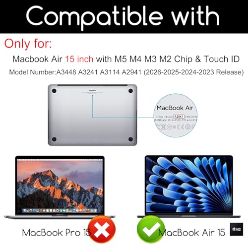 KEANBOLL MacBook Air 15 Screen Protector, Magnetic Anti Peep | Removable, Anti-Glare, Blue Light Reduction, for MacBook Air 15-Inch M1-M5 2023-2026 - size: Macbook Air 15.3-Inch
