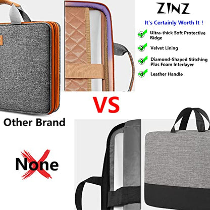 Slim Expandable Laptop Case 15.6 Inch Sleeve Upgraded Protective Durable Recycled Carrying Case Compatible with MacBook 15" & 16" and Most 15" 15.6" 16" Notebook,D01G02 - color: D01g02, size: 15.6"