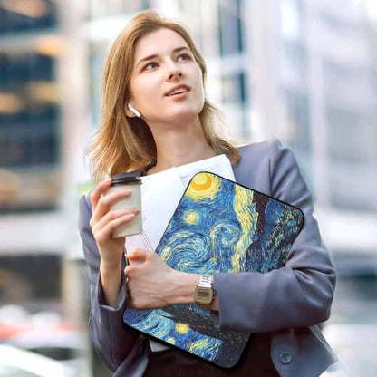 Laptop Sleeve Bag 15.4 15.6 Inch,Starry Night Protective Polyester Computer Cases Laptop Cover Briefcase Bag Tablet Travel Cover - color: LPS-033