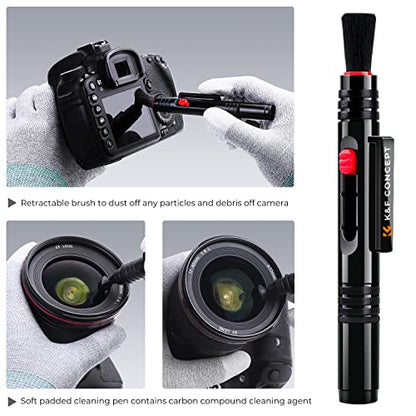 K&F Concept 20-in-1 Keyboard Cleaning Kit Laptop Cleaner with Lens Cleaning Pen, Multifunctional Electronic Device Cleaning Tool, for iPhone AirPods MacBook iPad Camera