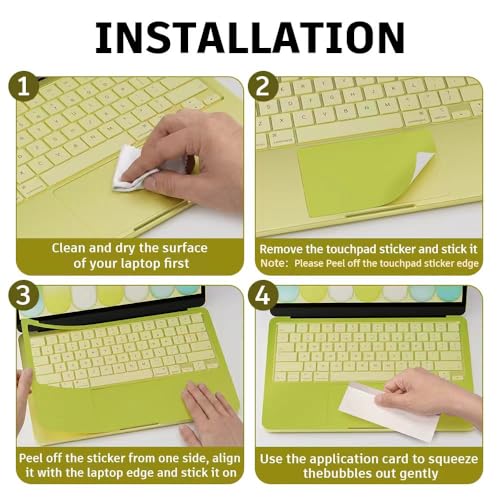 Palm Rest Cover for 2026 MacBook Neo Vinyl Skin with Trackpad Protector | Protect Laptop, Vinyl Decal, Residue-Free Sticker, Removable (Yellowgreen) - color: Yellowgreen