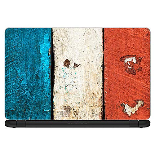 IT'S A Skin Custom Laptop Vinyl Stickers - Ideal for 13.3 to 16 Inch Screens of HP, Lenovo, Apple, Dell, Compaq, Asus, Acer - Flag France Grunge Distressed Country - Perfect Laptop Accessories - color: Style 15
