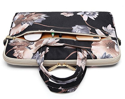 DACHEE Laptop Shoulder Bag for 15 Inch/15.6 Inch Macbook Pro - color: Lotus