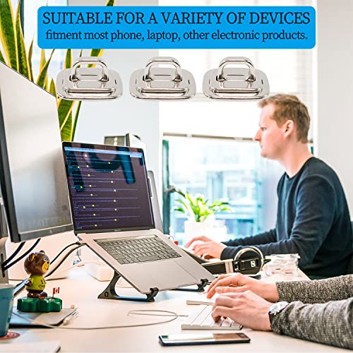 3 Pack Anti Theft Self Adhesive Security Plate for Cables to Lock Down Laptops, Mac Book, Tablets, iPad, or Other Computer - color: Anchor-3Pack
