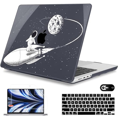 Mektron Case for M5 MacBook Pro 14 inch 2026 Model A3427 A3426 Fit 2025-2021 Model A3434 A3112 M4 A3112 A3401 A3185 M3 A2918 A2992 M2 A2779 M1 A2442 Pro/Max Cover for MacBook Pro 14", Astronauts - color: Astronauts