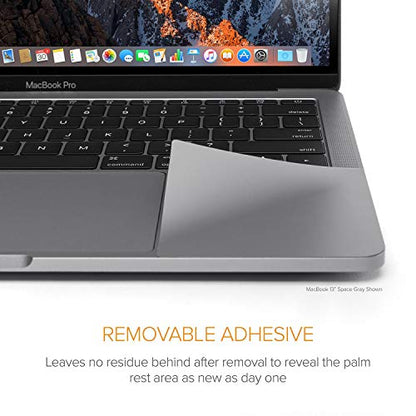UPPERCASE Premium Palm Rest Protector Skin Cover Set for MacBook Pro 13" Released in 2016-2019 Only, Space Gray, Doesn't Fit MacBook Pro 13" 2020