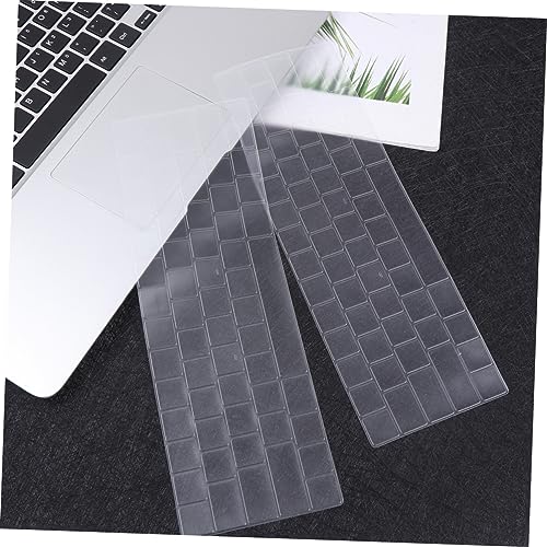 KALLORY 5pcs Transparent Keyboard Cover for Water Resistant Laptop Keyboard Protector Easy to with Models for Daily Use