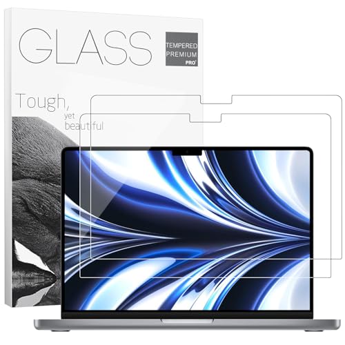 2Pack- 9H Hardness Tempered Glass 13" Screen Protector for 2026 MacBook Air 13.6 Inch (M5-M2 2026-2022), Bubble Free, Ultra Thin HD Transparency, Anti Scratch - color: Macbook Air 13.6 inch, size: 2pc
